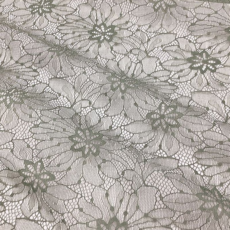 Lace Fabric Scallop Edge Floral for Women's Wear Wholesale Supplier 11